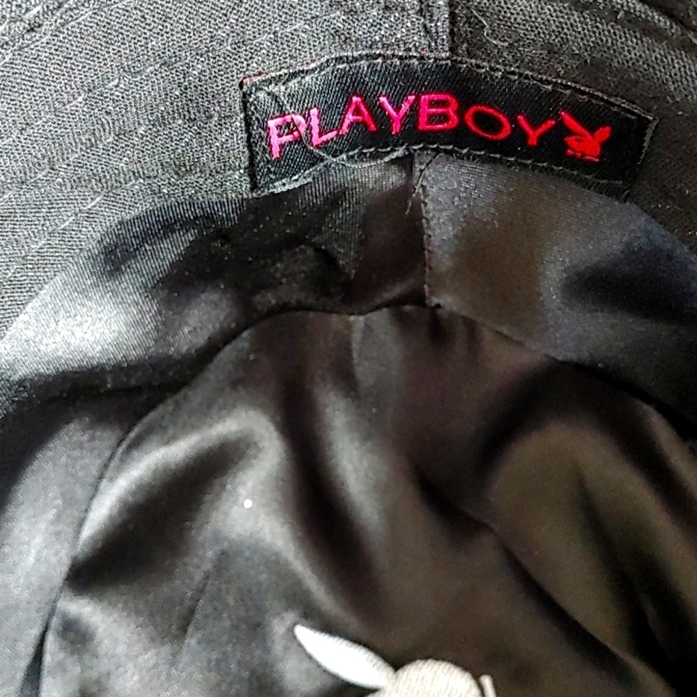 BLACK STRIPED PLAYBOY FEDORA - Picture 7 of 12